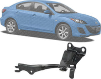 Front Hood Hinge Steel Right Passenger Side Direct Replacement Compatible With 2010-2012 Mazda 3 MA1236121 BBM252410B