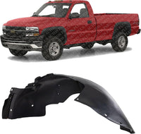 Front Fender Liner Left Driver Side Direct Replacement Compatible With 2001-2006 Chevrolet Silverado/GMC Sierra 2500HD 3500HD GM1248165 15132711