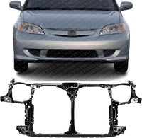 Front Radiator Support Assembly Steel Direct Replacement Compatible With 2004-2005 Honda Civic HO1225138 60400S5DX10ZZ