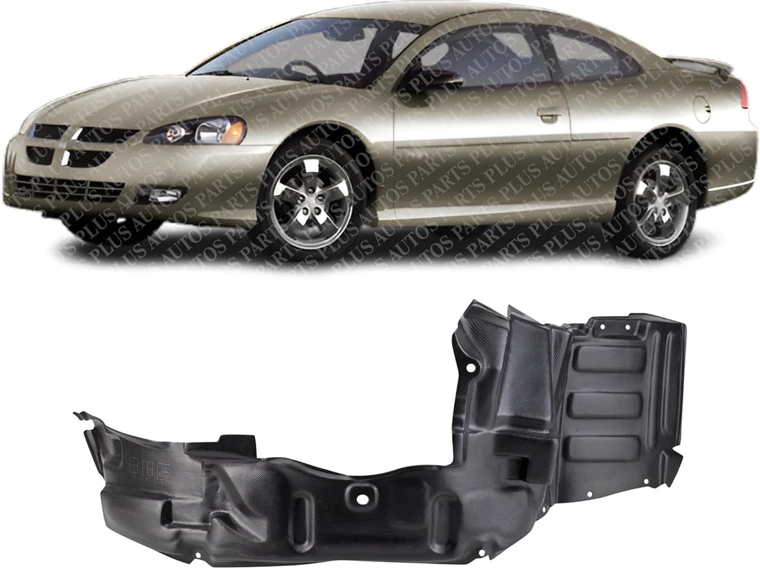 Front Fender Liner Right Passenger Side Direct Replacement Compatible With 2003-2005 Dodge Stratus CH1249137 MN133264