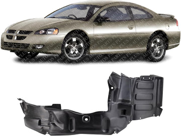 Front Fender Liner Right Passenger Side Direct Replacement Compatible With 2003-2005 Dodge Stratus CH1249137 MN133264
