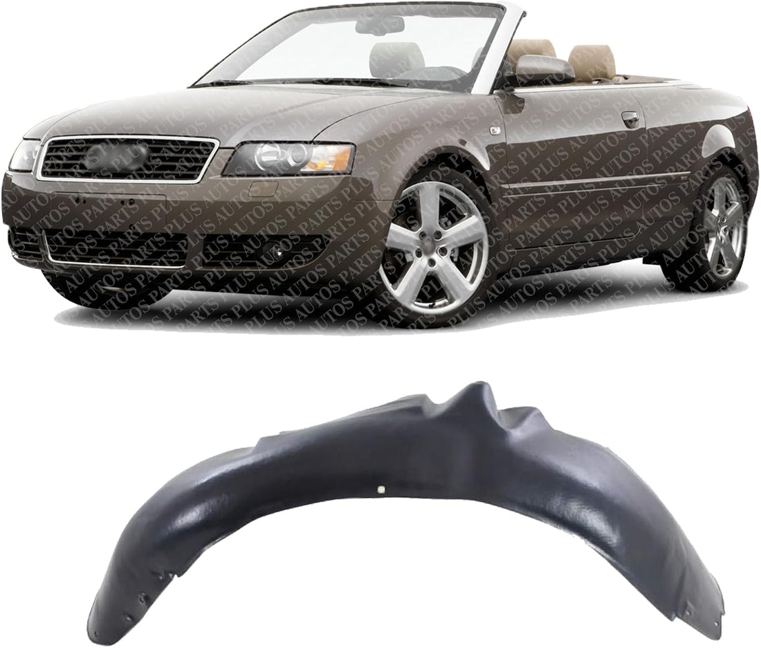 Front Fender Liner Left Driver Side Direct Replacement Compatible With 2003-2006 Audi A4 AU1250103 8H0821171
