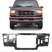 Autos Parts Plus Front Radiator Support Assembly Steel Direct Replacement Compatible With 1992-1997 Ford F-Series FO1225122 F4TZ16138B