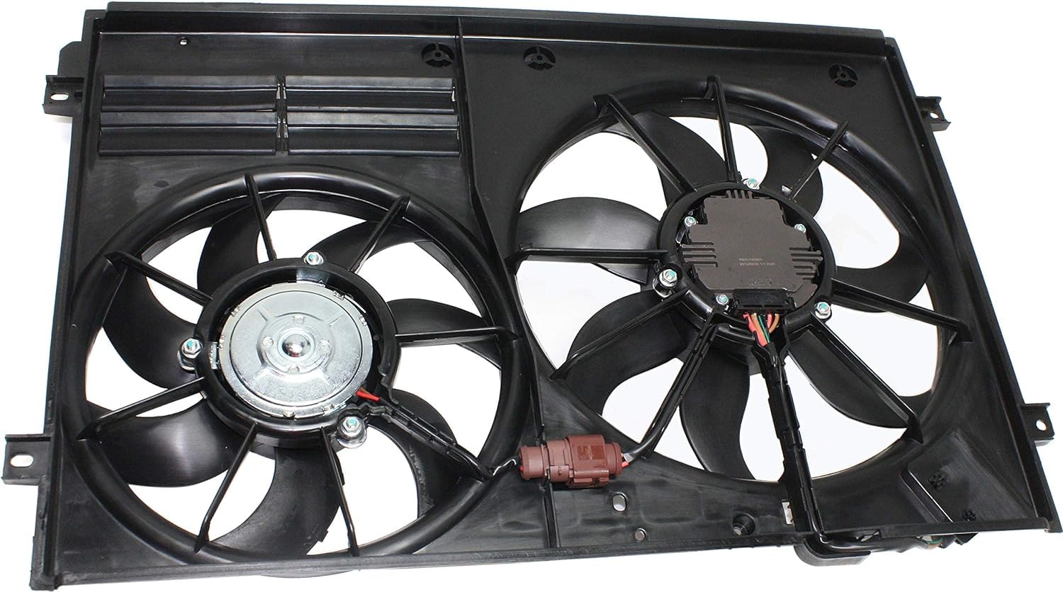 Radiator Condenser Cooling Fan Assembly Direct Replacement Compatible with 2005-2016 Volkswagen Jetta VW3117106 1K0121205AJ-PFM 1K0959455ET