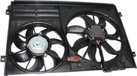 Radiator Condenser Cooling Fan Assembly Direct Replacement Compatible with 2005-2016 Volkswagen Jetta VW3117106 1K0121205AJ-PFM 1K0959455ET