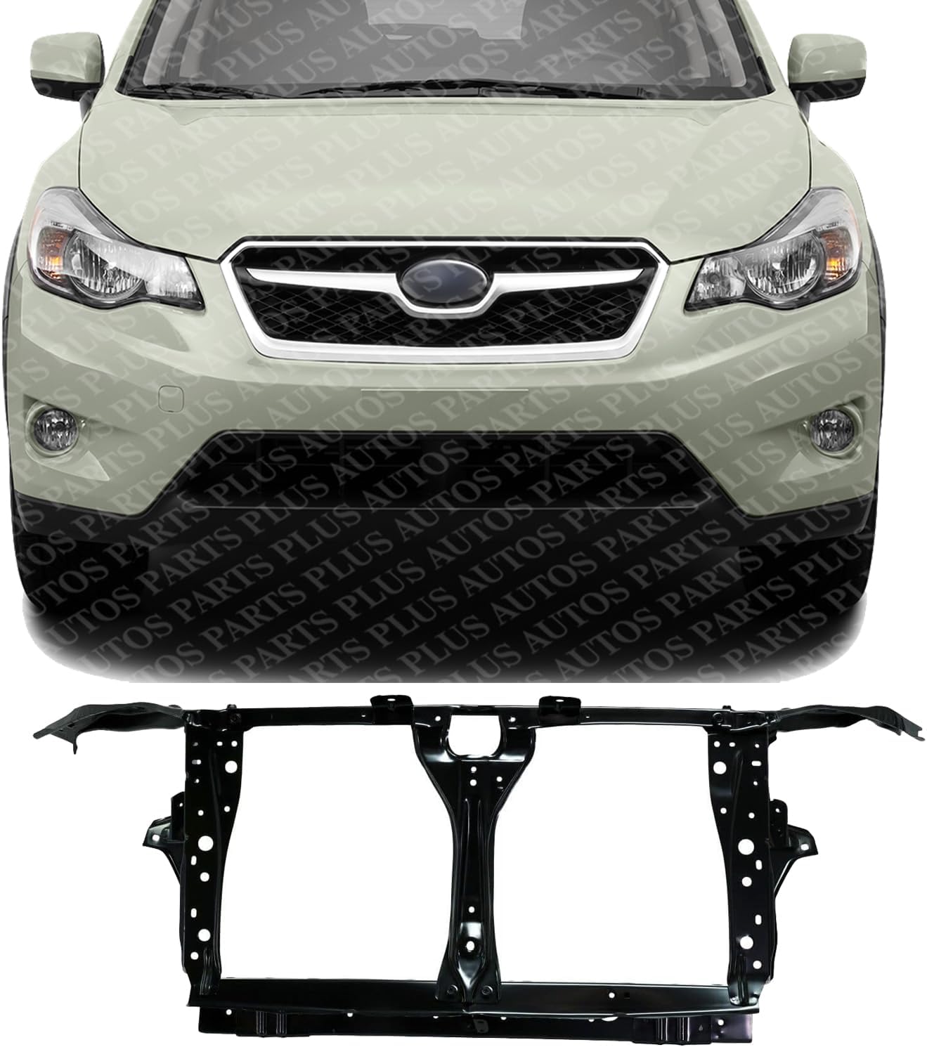 Front Radiator Support Assembly Steel Direct Replacement Compatible With 2012-2016 Subaru Impreza / 2013-2017 Crosstrek SU1225145 53029FJ0009P