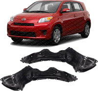 Set Of 2 Front Fender Liner Plastic Left Driver & Right Passenger Side Direct Replacement Compatible With 2008-2014 Scion xD SC1249107 SC1248107 5387552250 5387652250