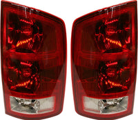 Set Of 2 Tail Light Assembly Left Driver & Right Passenger Side Direct Replacement Compatible With 2002-2006 Dodge Ram 1500 2500 3500 55077348AF-PFM 55077347AF-PFM