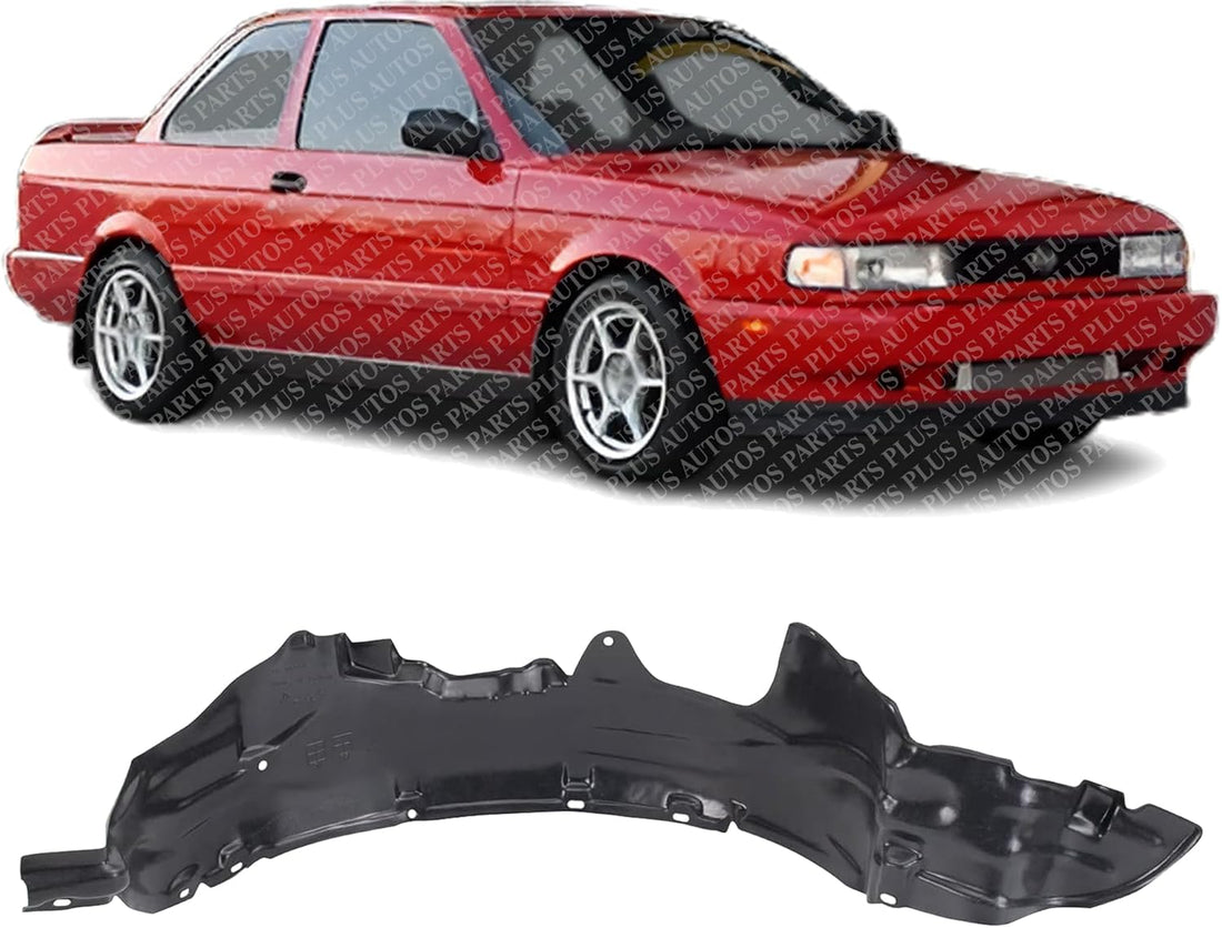 Front Fender Liner Right Passenger Side Direct Replacement Compatible With 1991-1994 Nissan Sentra NI1251105 6384265Y00