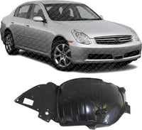 Front Section Fender Liner Right Passenger Side Direct Replacement Compatible With 2005-2006 Infiniti G35 IN1251108 63844AC500