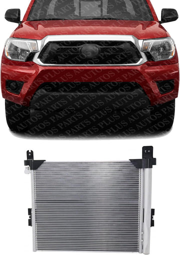 Front AC Condenser Aluminum Core Direct Replacement Compatible With 2012-2015 Toyota Tacoma TO3030326 8846004211