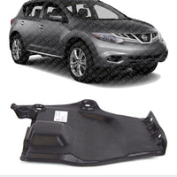 Front Engine Splash Shield Under Cover Right Passenger Side Direct Replacement Compatible with 2009-2014 Nissan Murano / 2011-2017 Quest NI1228129 648381AA0A