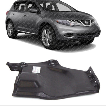 Front Engine Splash Shield Under Cover Right Passenger Side Direct Replacement Compatible with 2009-2014 Nissan Murano / 2011-2017 Quest NI1228129 648381AA0A