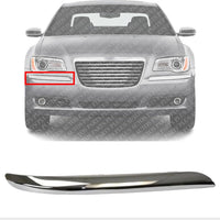 Front Bumper Molding Chrome Right Passenger Side Direct Replacement Compatible With 2011-2014 Chrysler 300 CH1047103 68127940AB