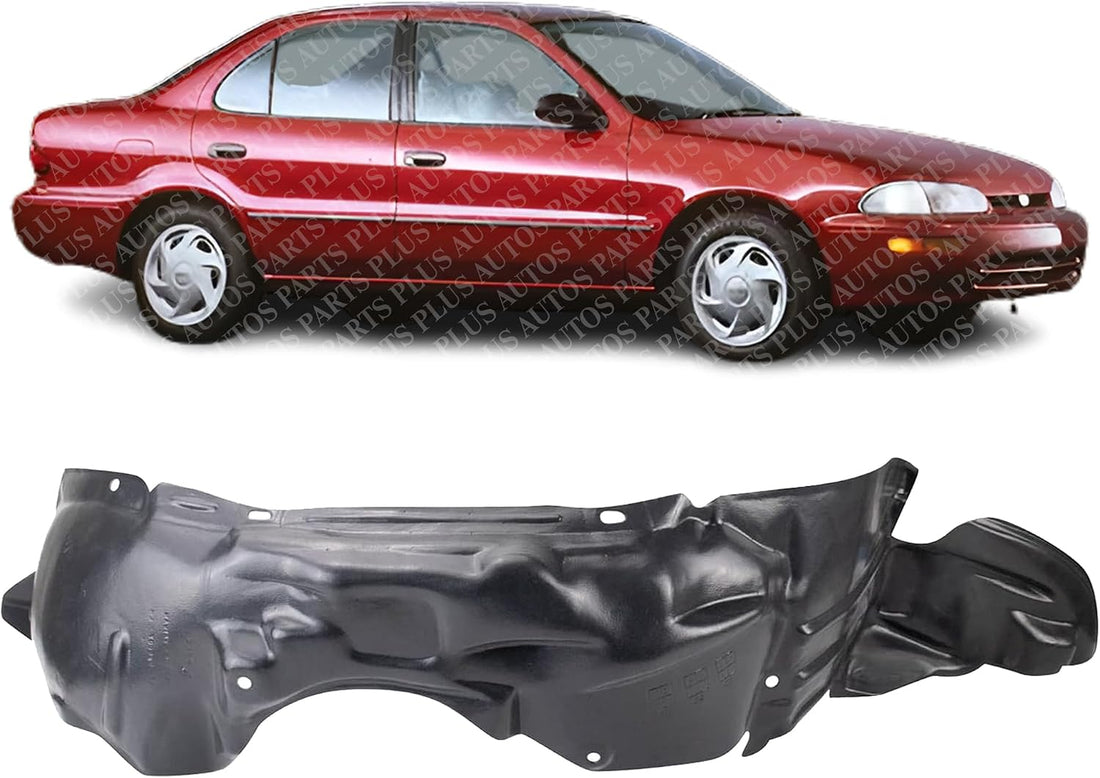 Front Fender Liner Right Passenger Side Direct Replacement Compatible With 1993-1997 Geo Prizm GM1251101 94852069