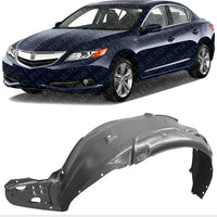 Front Fender Liner Left Driver Side Direct Replacement Compatible With 2013-2015 Acura ILX AC1248135 74151TX6A01-PFM