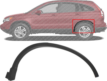 Rear Fender Trim Molding Left Driver Side Direct Replacement Compatible With 2007-2011 Honda CR-V HO1790102 74450SXSA00