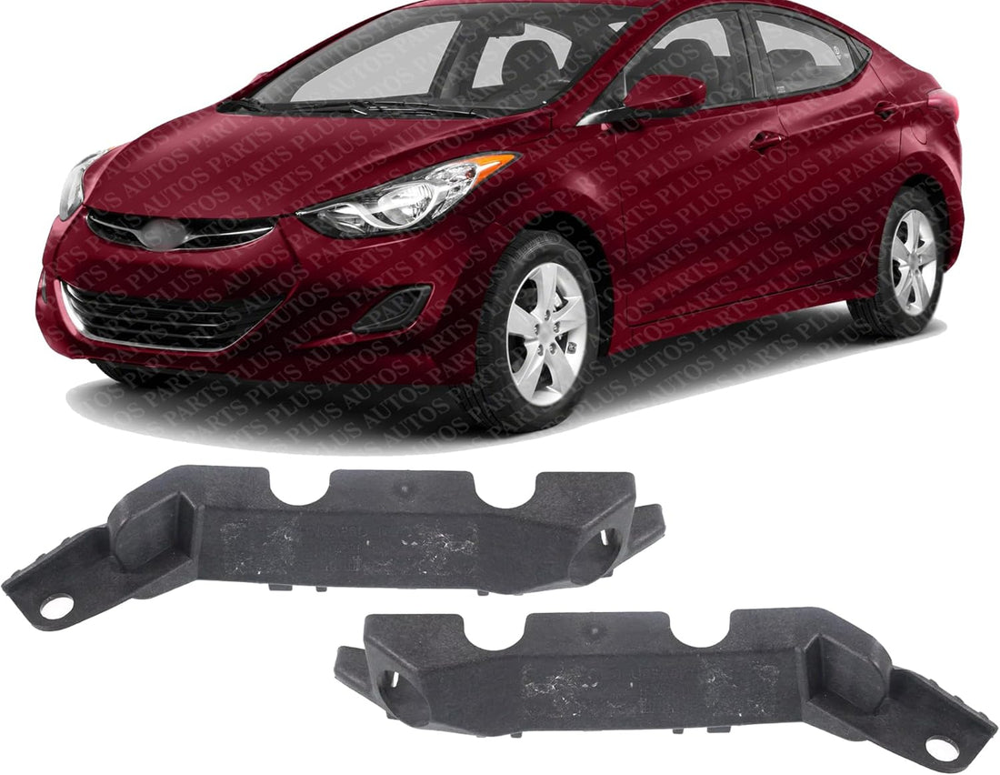 Set Of 2 Front Bumper Mounting Bracket Left Driver & Right Passenger Side Direct Replacement Compatible With 2011-2016 Hyundai Elantra / 2013-2014 Coupe HY1043107 HY1042107 865133X000