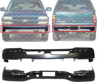 AUTOS PARTS PLUS New Front Bumper Face Bar + Rear Cover Primed Direct Replacement For Chevrolet Suburban 1500 2500 / Tahoe/GMC Yukon 1500 2500 2000-2006 19121287 12335826-PFM GM1002375 GM1102384