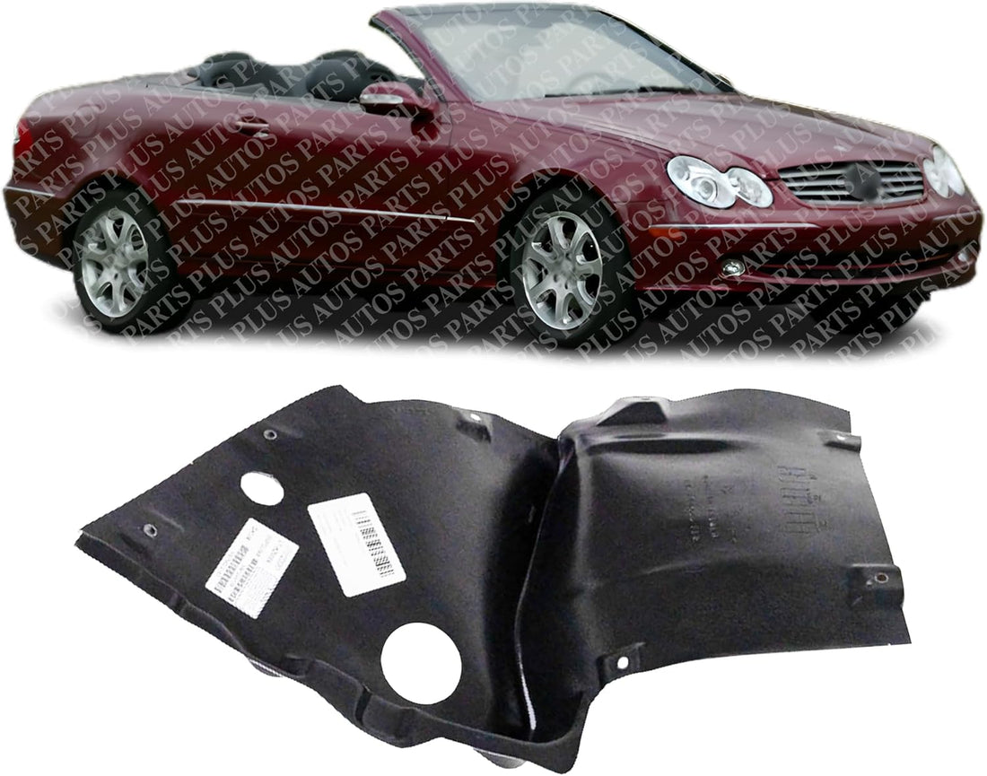 Front Lower Section Fender Liner Right Passenger Side Direct Replacement Compatible With 2003-2005 Mercedes Benz CLK-Class MB1249139 2098840422
