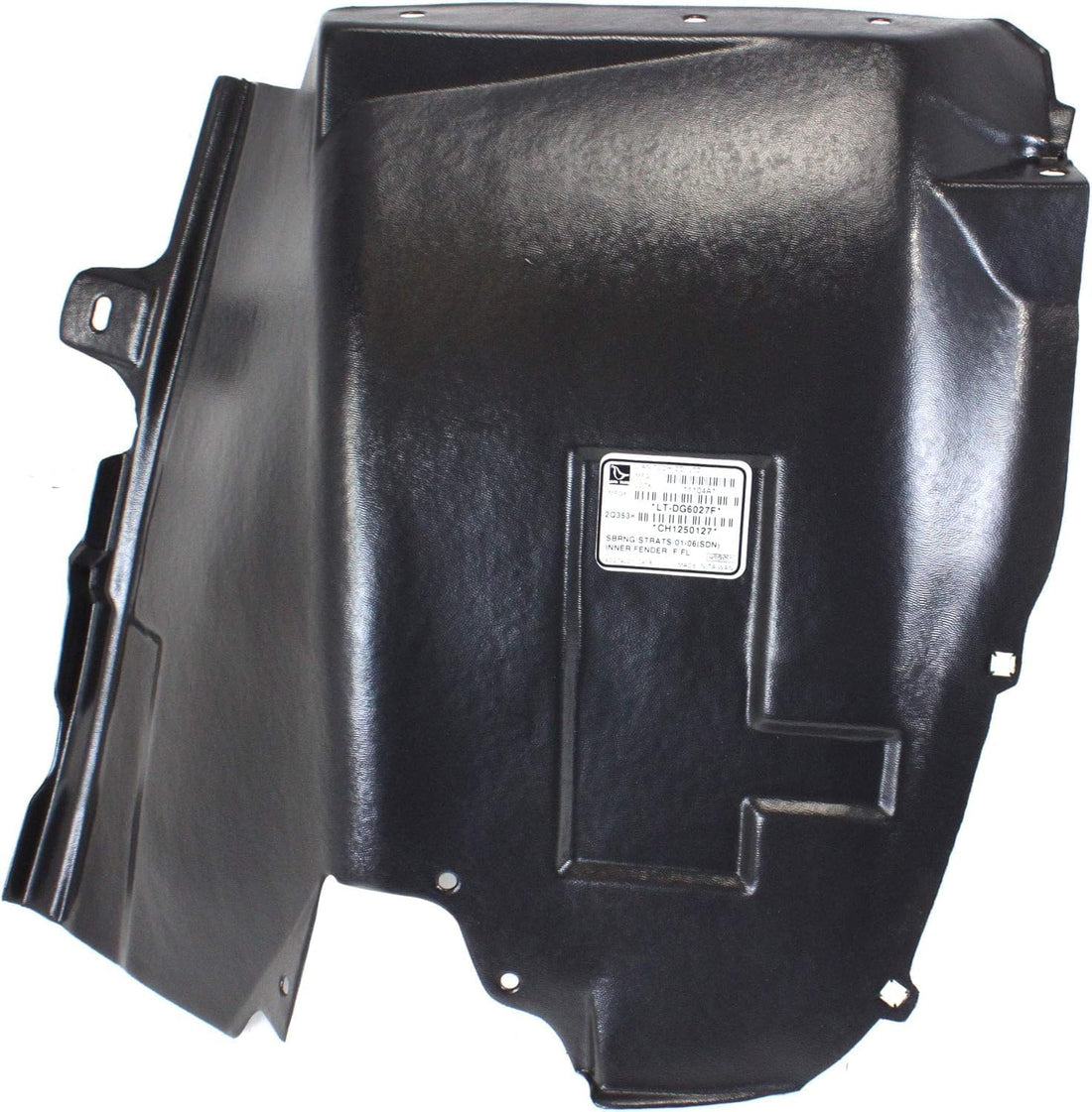 Front Section Fender Liner Left Driver Side Direct Replacement Compatible With 2001-2006 Chrysler Sebring/Dodge Stratus CH1250127 4878159AB