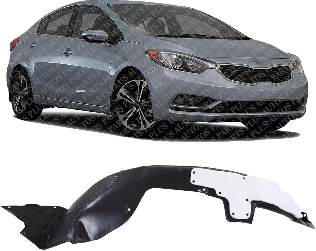 Front Fender Liner Right Passenger Side Direct Replacement Compatible With 2014-2016 Kia Forte / Forte5 KI1249122 86812A7000