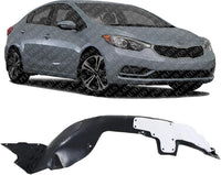 Front Fender Liner Right Passenger Side Direct Replacement Compatible With 2014-2016 Kia Forte / Forte5 KI1249122 86812A7000