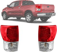 Set Of 2 Tail Light Assembly Right Passenger & Left Driver Side Direct Replacement Compatible With 2010-2013 Toyota Tundra TO2801183 TO2800183 815500C090 815600C090
