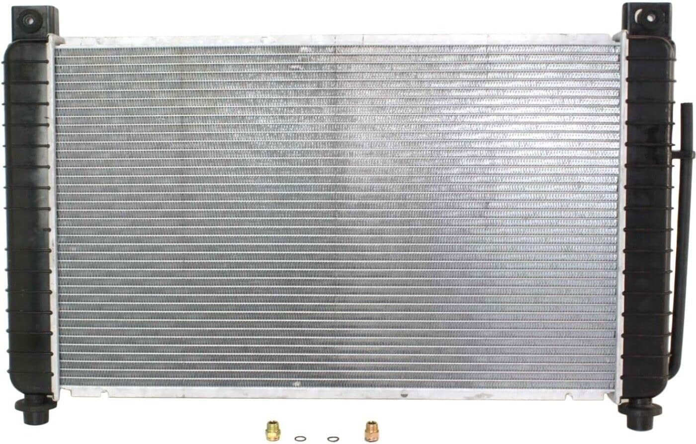 Front Radiator 28 in x 17 in Core Without Rear Auxiliary A/C Direct Replacement Compatible with 1999-2004 Chevrolet Silverado/GMC Sierra 1500 GM3010436 15193110