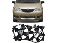 Front Dual Fan Assembly Direct Replacement Compatible with 2002-2006 Mazda MPV MA3115131 AJ5115025B