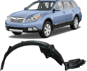 Front Fender Liner Left Driver Side Direct Replacement Compatible With 2010-2015 Subaru Outback SU1248119 59120AJ25A