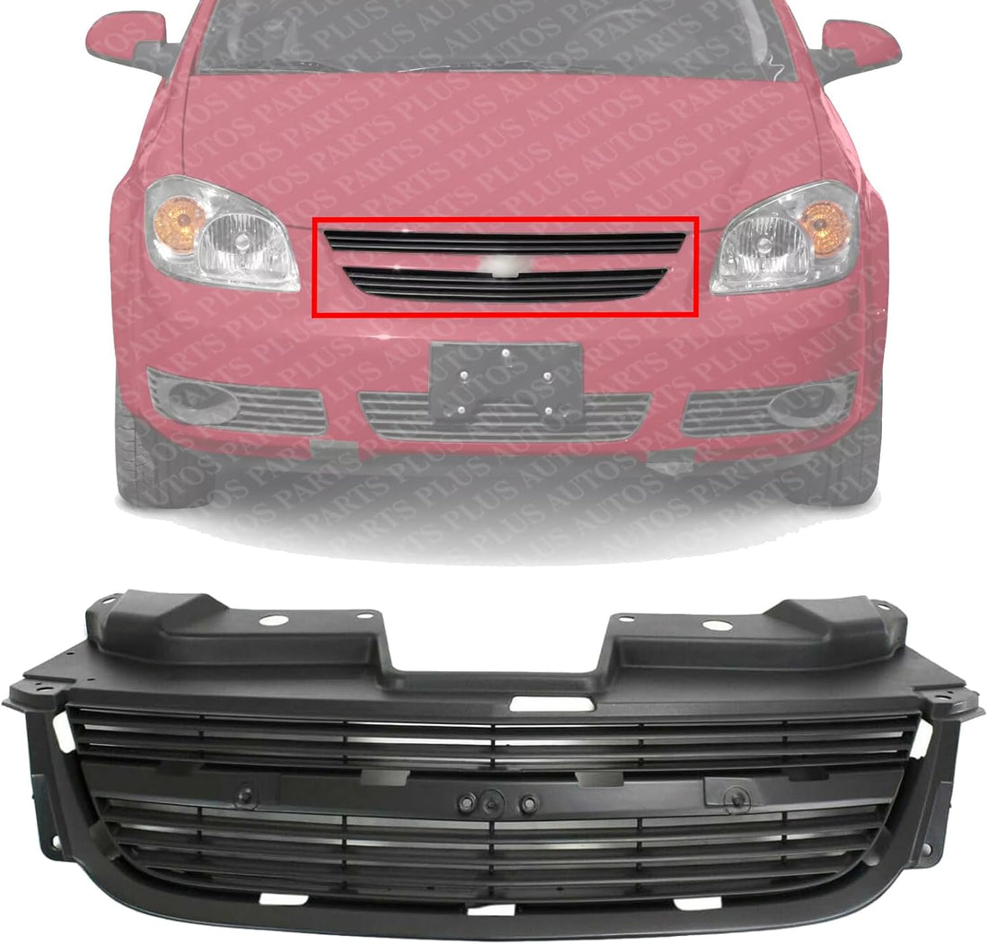 Front Grille Upper Painted Gray Shell And Insert Direct Replacement Compatible With 2005-2010 Chevrolet Cobalt GM1200545 15274493