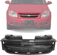 Front Grille Upper Painted Gray Shell And Insert Direct Replacement Compatible With 2005-2010 Chevrolet Cobalt GM1200545 15274493