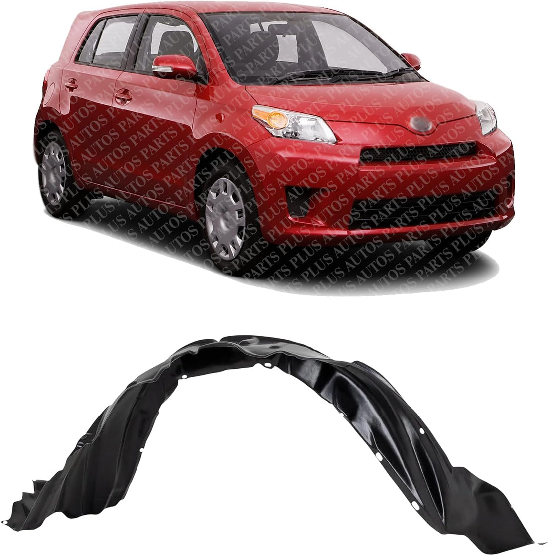 Front Fender Liner Right Passenger Side Direct Replacement Compatible With 2008-2010 Scion xB SC1249106 5387512470