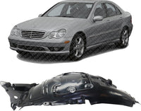 Front Fender Liner Rear Section Left Driver Side Direct Replacement Compatible With 2001-2007 Mercedes Benz C-Class MB1248108 2038841122