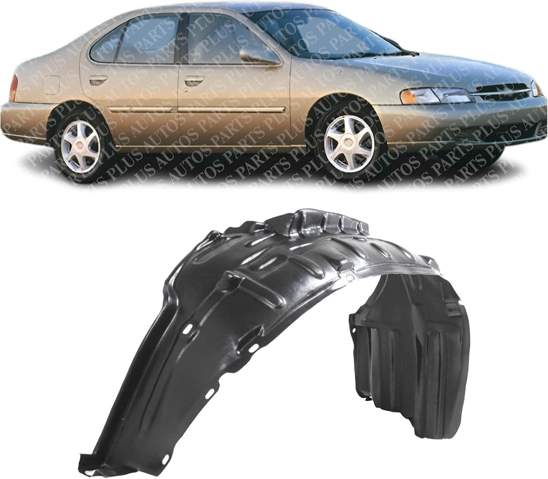 Front Fender Liner Right Passenger Side Direct Replacement Compatible With 1998-1999 Nissan Altima NI1251109 638429E000