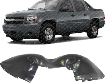 Front Fender Liner Left Driver Side Direct Replacement Compatible With 2007-2013 Chevrolet Avalanche / 2007-2014 Suburban GM1248181 22860087