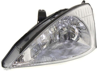 Set Of 2 Front Headlight Assembly Halogen Right Passenger & Left Driver Side Direct Replacement Compatible With 2000-2002 Ford Focus FO2503171 FO2502171 3S4Z13008CC 3S4Z13008CD