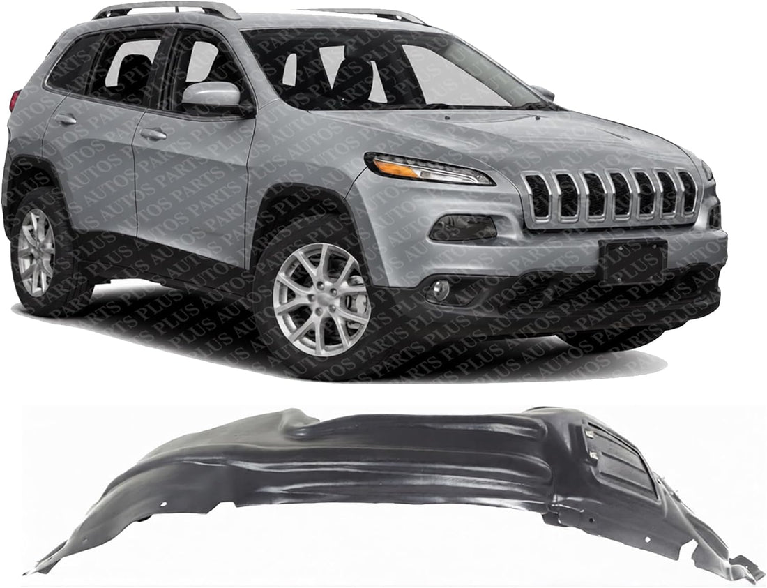 Front Fender Liner Vacuum Form Right Passenger Side Direct Replacement Compatible with 2014-2018 Jeep Cherokee CH1249163 68209678AE