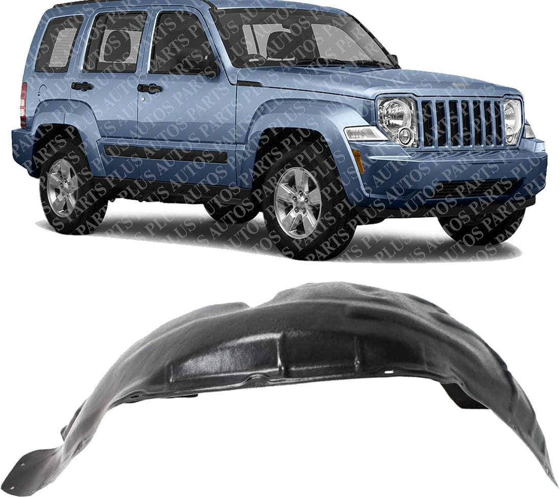 Front Inner Fender Liner Right Passenger Side Direct Replacement Compatible With 2008-2012 Jeep Liberty CH1249146 55157410AD