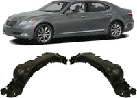 Set Of 2 Front Fender Liner Left Driver & Right Passenger Side Direct Replacement Compatible With 2007-2009 Lexus LS460 / LS600H LX1249105 LX1248105 5380550050 5380650050