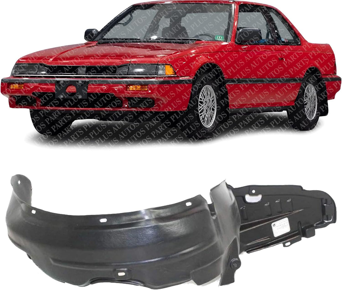 Front Fender Liner Left Driver Side Direct Replacement Compatible With 1997-2001 Honda Prelude HO1248115 74151S30000