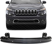 Front Bumper Reinforcement Steel With Tow Hook Holes Direct Replacement Compatible With 2014-2018 Jeep Cherokee CH1006228 68140499AA