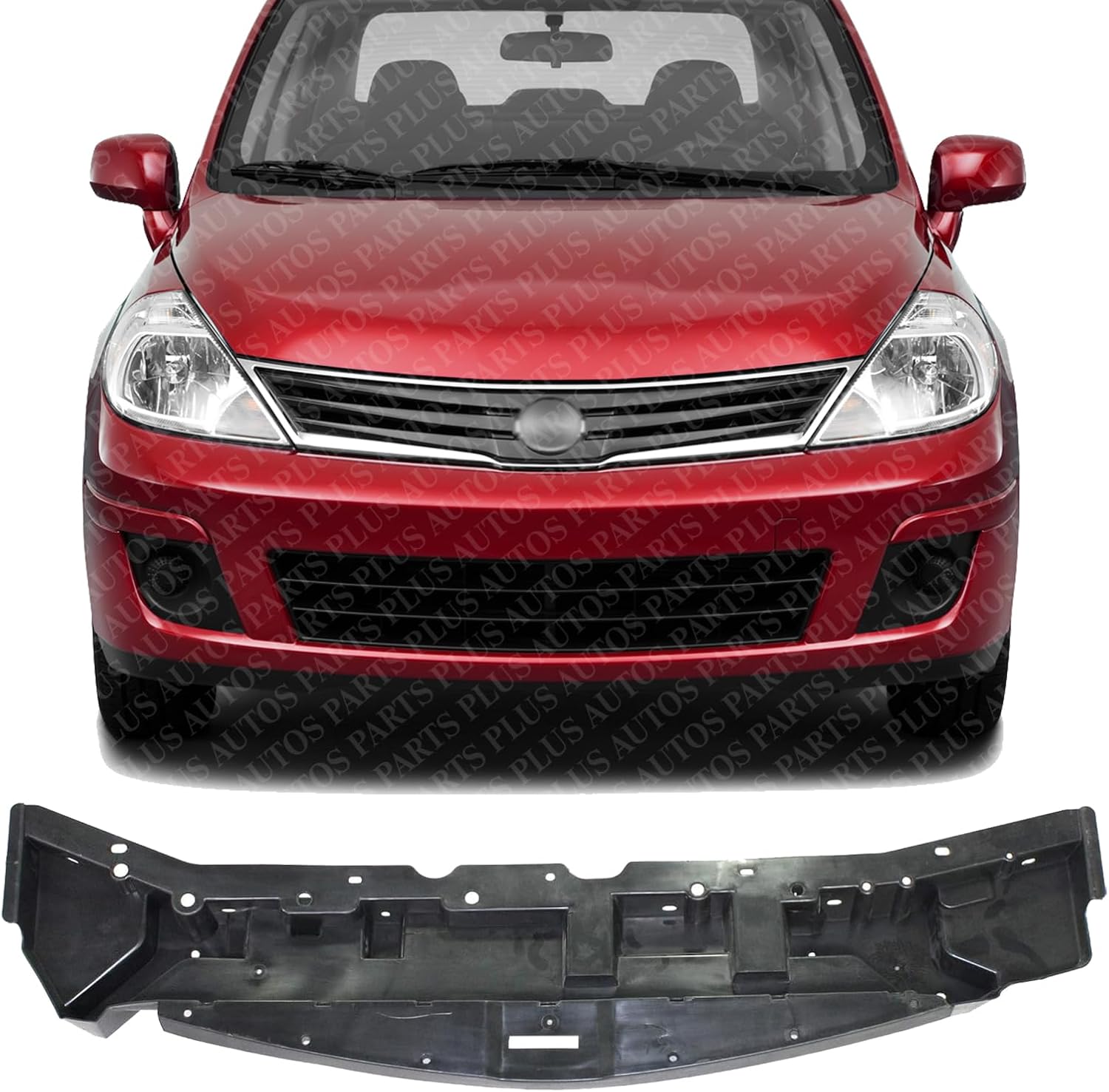 Front Bumper Cover Bracket Direct Replacement Compatible With 2007-2012 Nissan Versa NI1065102 62663EM30A