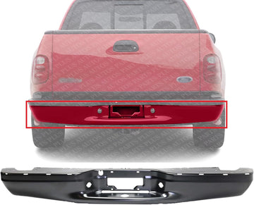 Step Bumper Face Bar Primed Steel Direct Replacement Compatible With 1997-2003 Ford F-150/2004 Heritage FO1102331 FO1102320 YL3Z17906FA