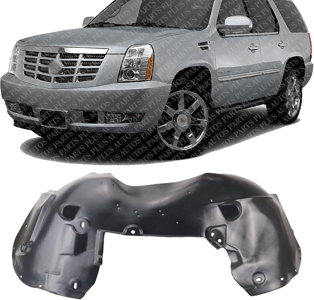 Front Fender Liner Left Driver Side Direct Replacement Compatible With 2007-2014 Cadillac Escalade GM1248178 22860081