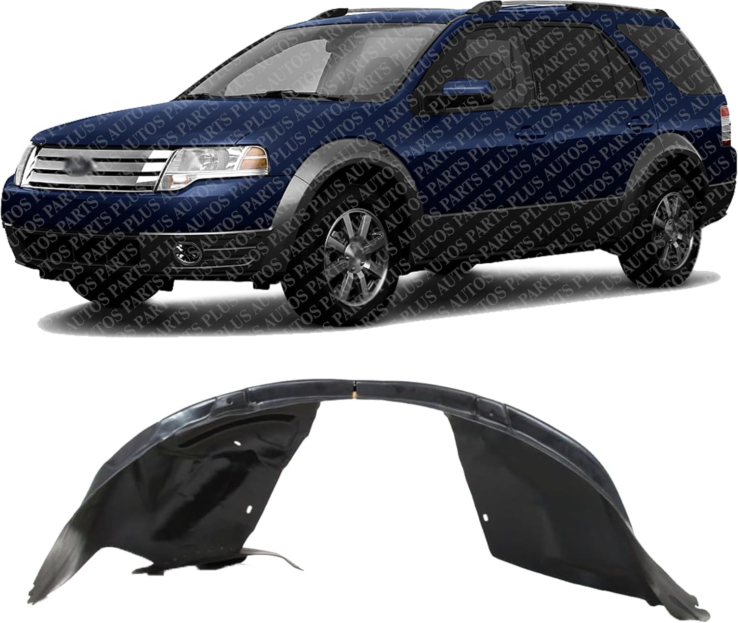 Front Fender Liner Left Driver Side Direct Replacement Compatible With 2008-2009 Ford Taurus X FO1248134 8F9Z16103A