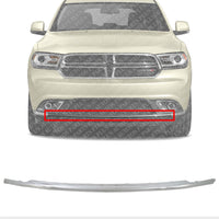 Front Bumper Molding Chrome Direct Replacement Compatible With 2014-2020 Dodge Durango CH1044114 5113729AB