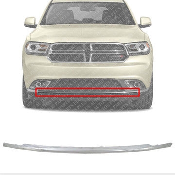 Front Bumper Molding Chrome Direct Replacement Compatible With 2014-2020 Dodge Durango CH1044114 5113729AB