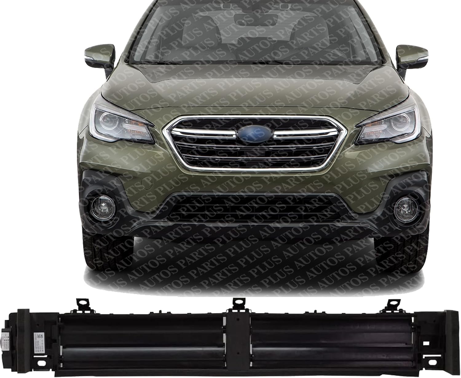 Front Grille Active Shutter Plastic Direct Replacement Compatible With 2018-2019 Subaru Legacy/Outback SU1206101 52811AL11B